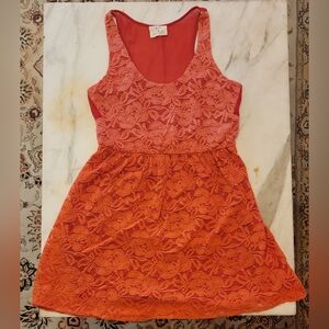 Pins & Needles Coral Sleeveless Dress